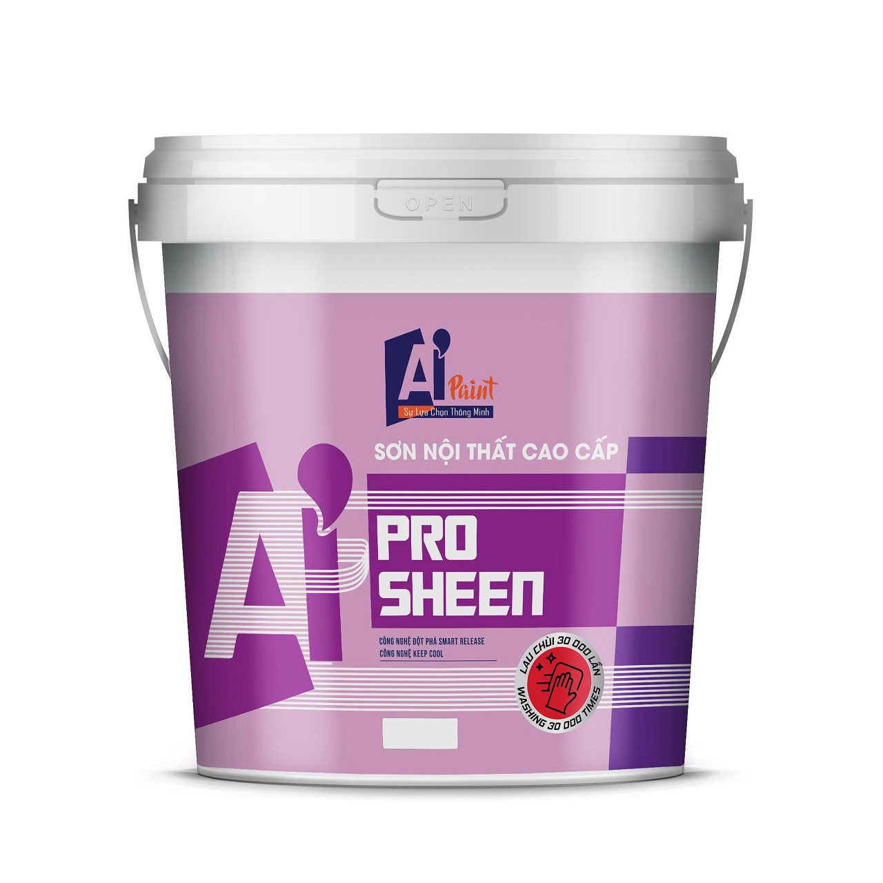 Sơn nước nội thất cao cấp (Lau chùi 30.000 lần) AIPAINT PRO SHEEN